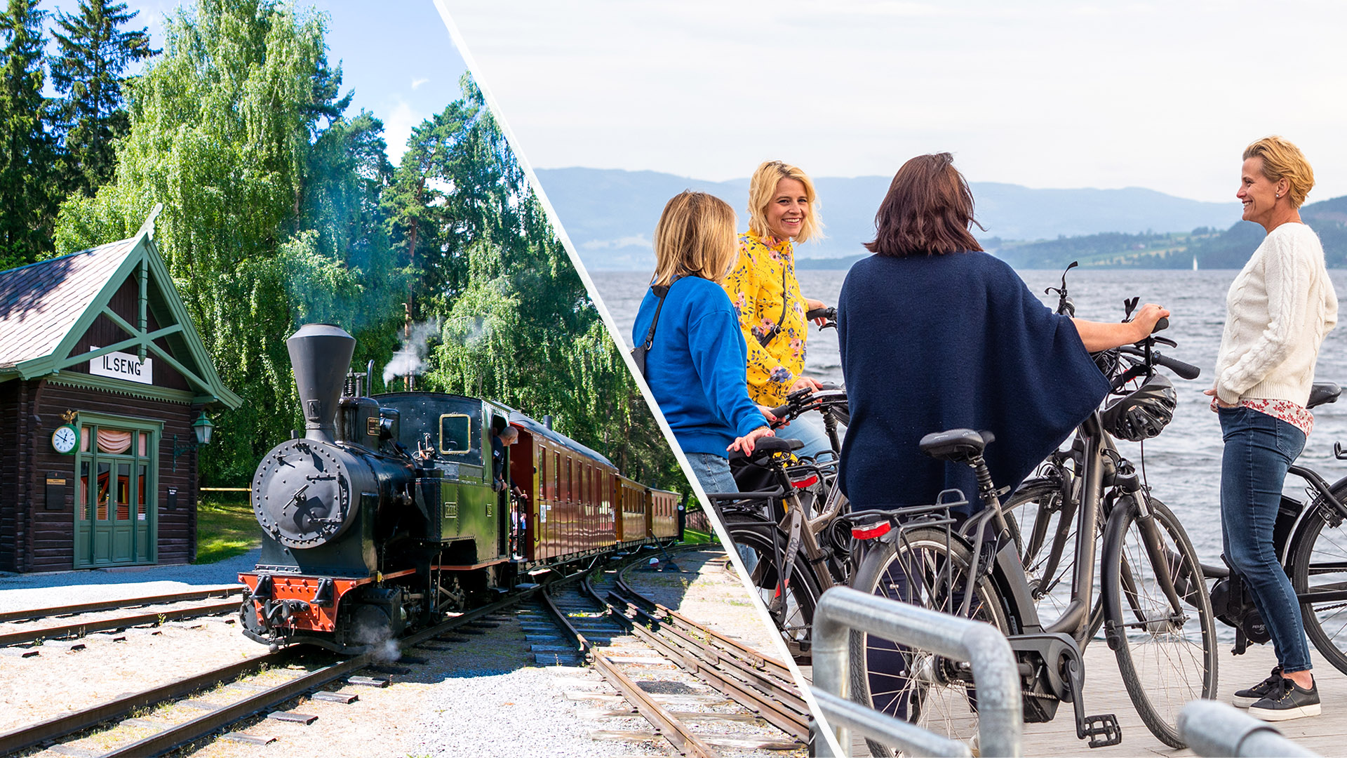 The Norwegian railway museum along Mjøstråkk