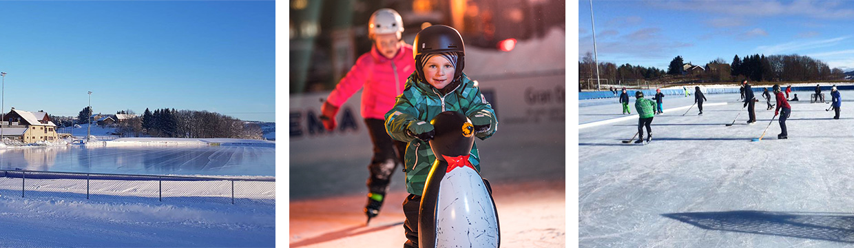 winter - Ice skating in Jevnaker and Gran